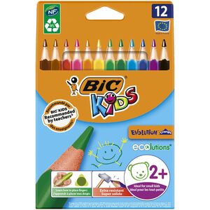 CAJA 12 LAPICES BIC EVOLUTION TRIANGULARES B-5-5