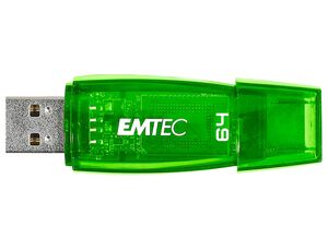 MEMORIA USB EMTEC FLASH C410 64 GB 2.0 VERDE