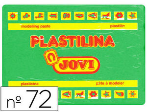 PLASTILINA JOVI 72 COLOR 350 GR. VERDE CLARO (ENV.15)