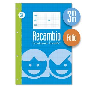 RECAMBIO LAMELA FOLIO CUADRICULA 3