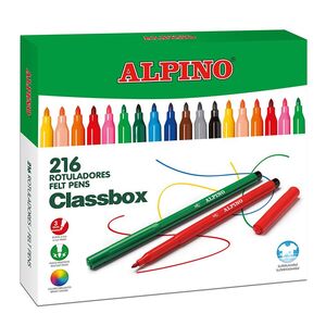 ECONOMY PACK ROTULADORES ALPINO STANDARD (12 COL X 18 UDS) = 216 UDS