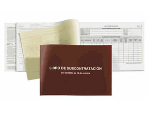 LIBRO SUBCONTRATACION MIQUELRIUS FOLIO NATURAL JUEGO DE 10 HOJAS AUTOCOPIATIVAS