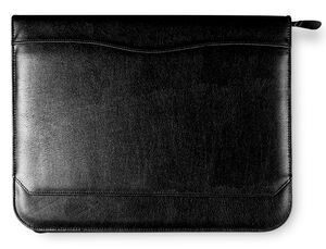 CARPETA PORTAFOLIOS 80-848 NEGRA 260X355 MM CREMALLERA 4 ANILLAS 40 MM CALCULADORA CON BOLSA PARA MOVIL
