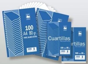 PAQUETE PAPEL BLANCO EXTRA A4 80GR TAURO 100 H