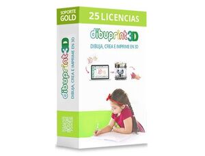 DIBUPRINT 3D COLIDO SOFTWARE MEDIUM SOPORTE GOLD 8X5 LICENCIAS 25