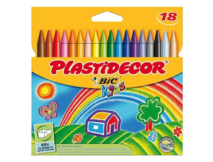 Plastidecor Bic estuche 12 lápices